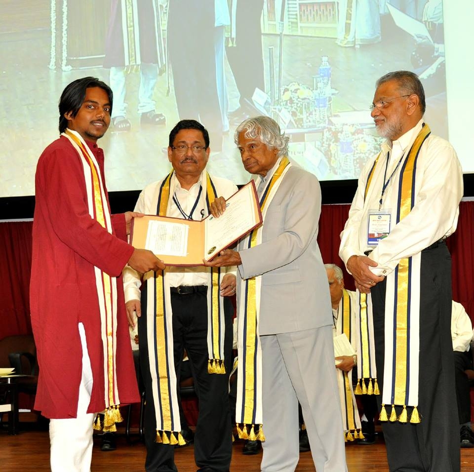 MR.DEVENDRA SINGH RECEIVING HIS GRADUATE DEGREE